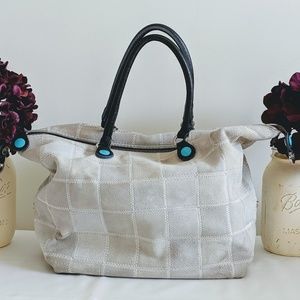 Gabs Italy Patchwork Suede Handbag.